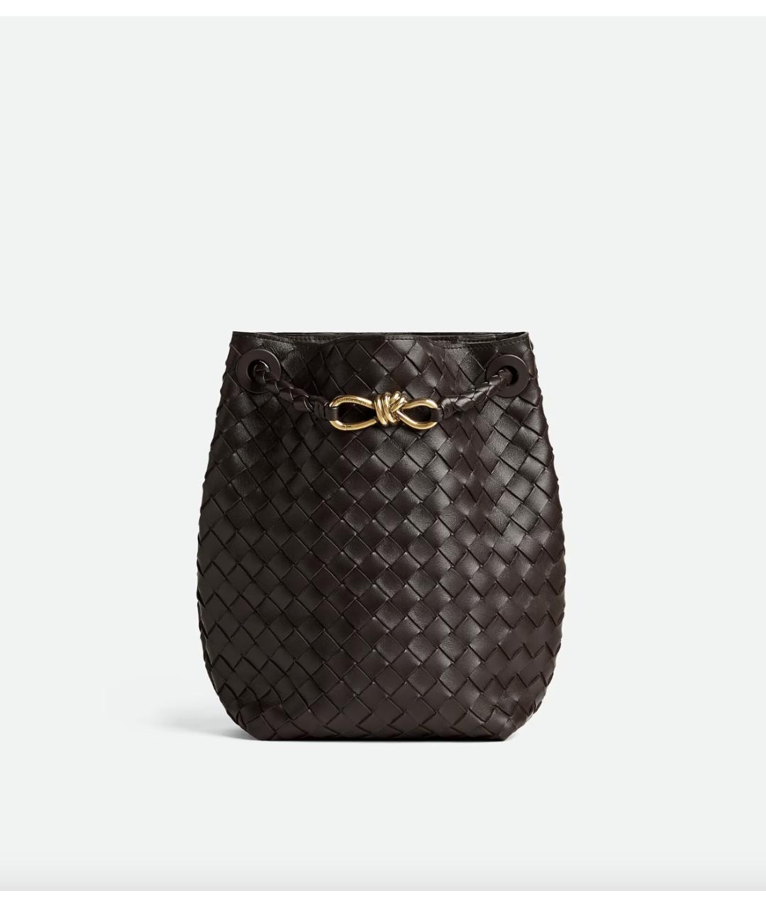 BOTTEGA VENETA Коричневая кожаная сумка тоут, фото 6