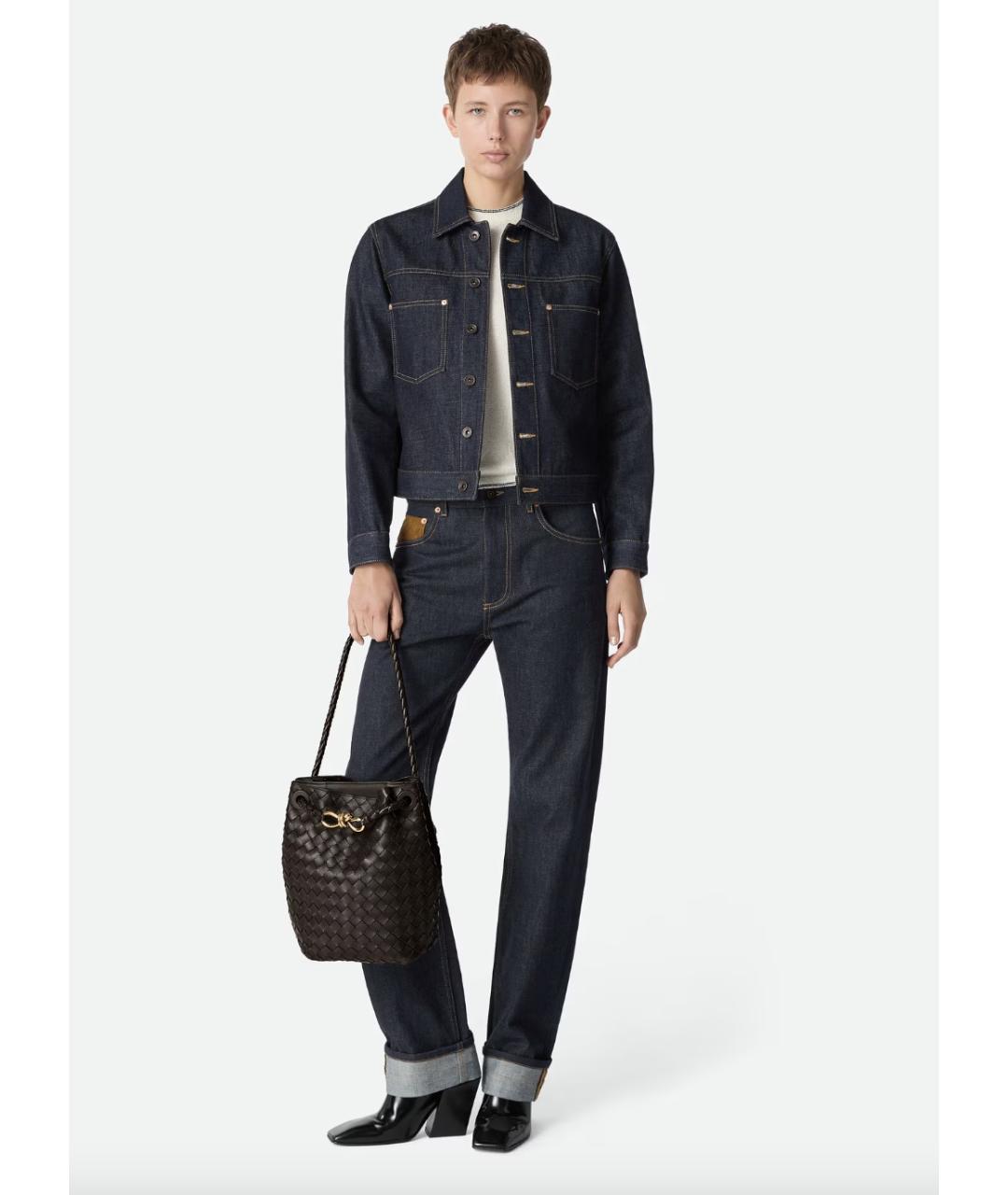 BOTTEGA VENETA Коричневая кожаная сумка тоут, фото 2