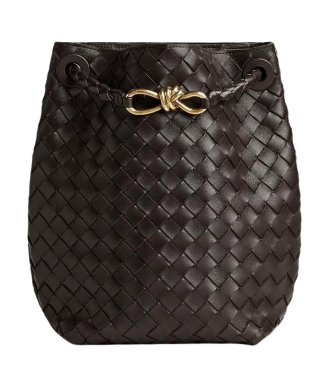 BOTTEGA VENETA Коричневая кожаная сумка тоут, фото 1