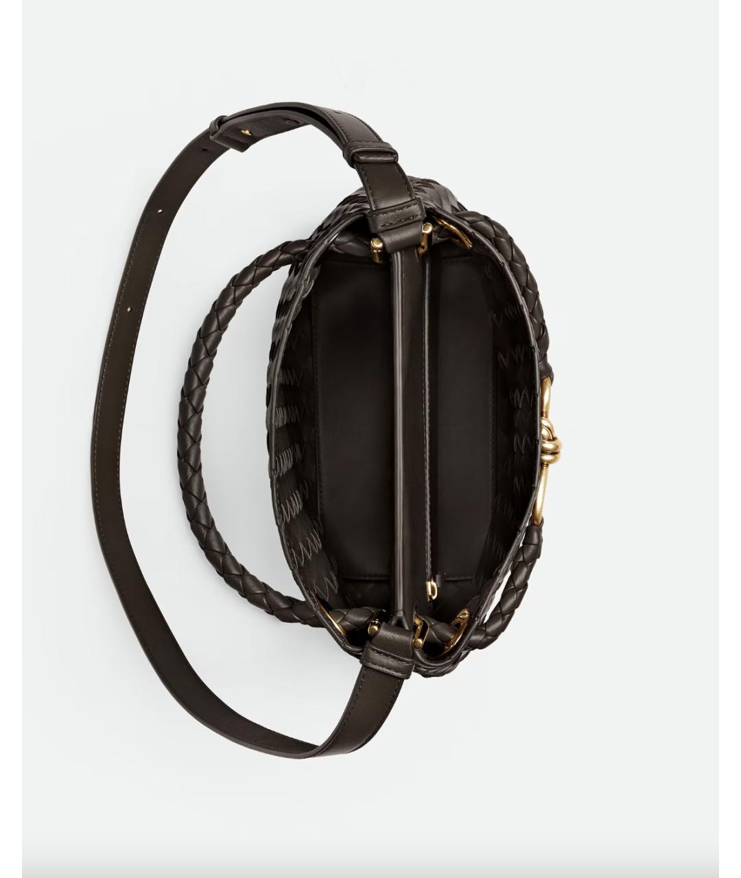 BOTTEGA VENETA Коричневая кожаная сумка тоут, фото 3