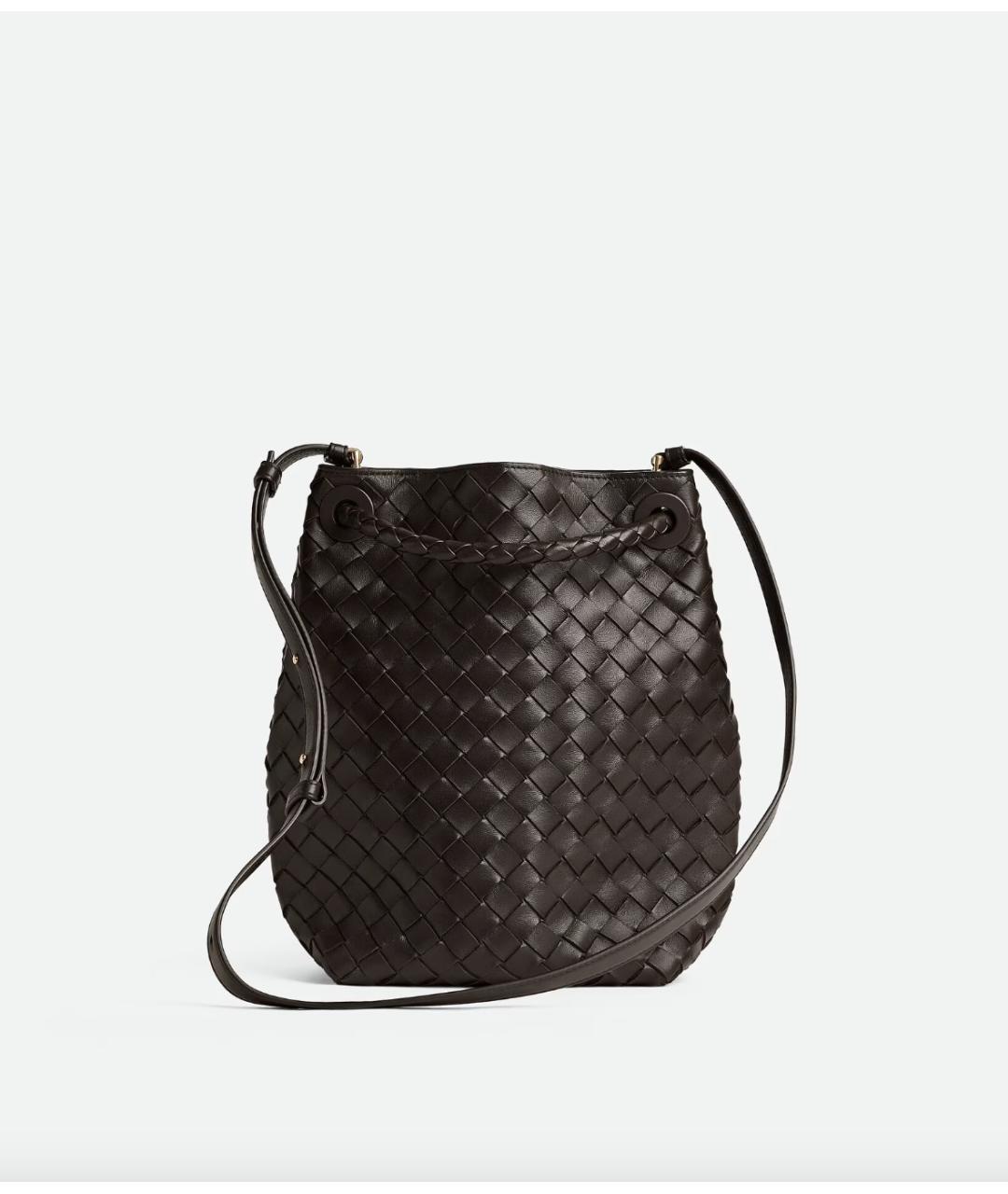 BOTTEGA VENETA Коричневая кожаная сумка тоут, фото 5