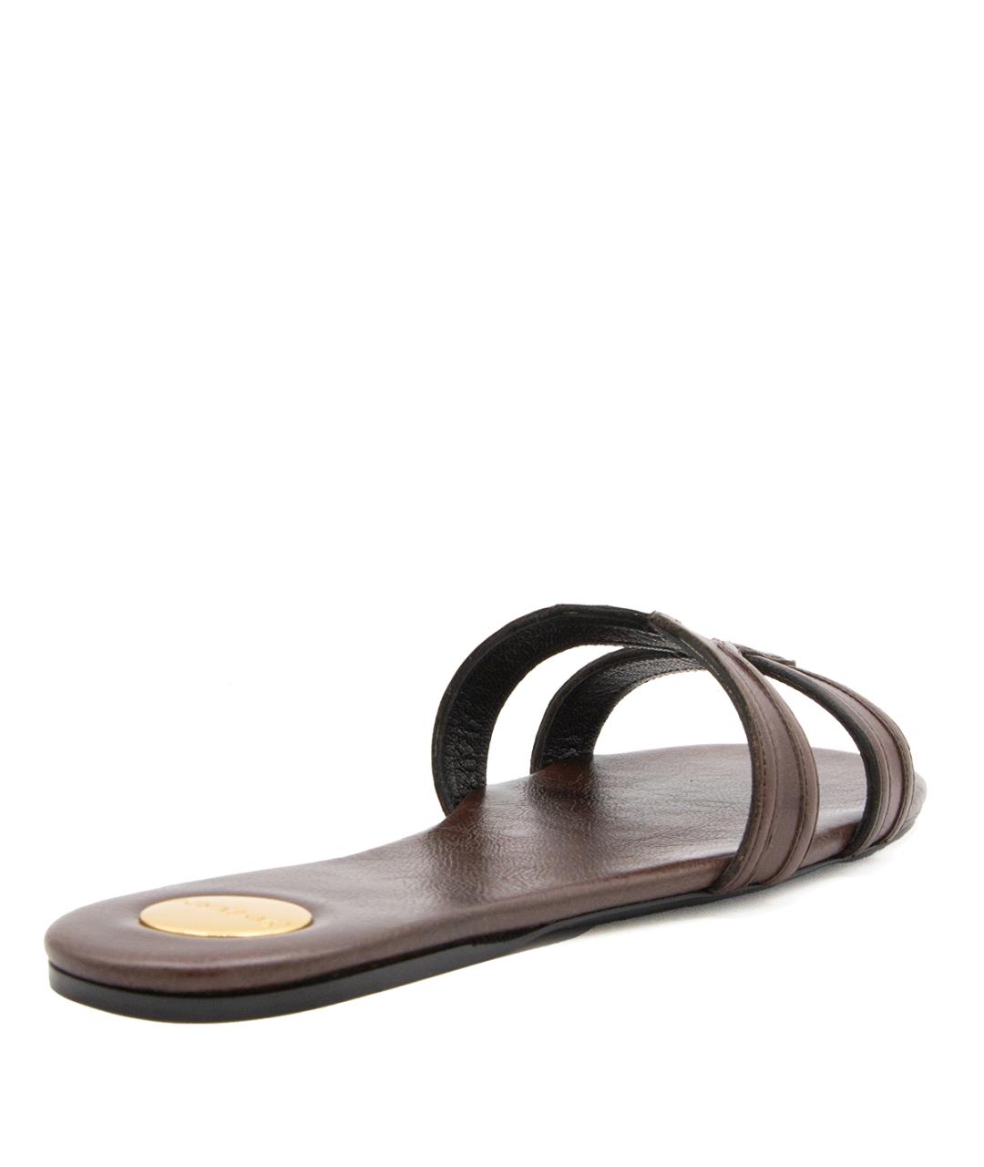 SAINT LAURENT Коричневые сандалии, фото 3