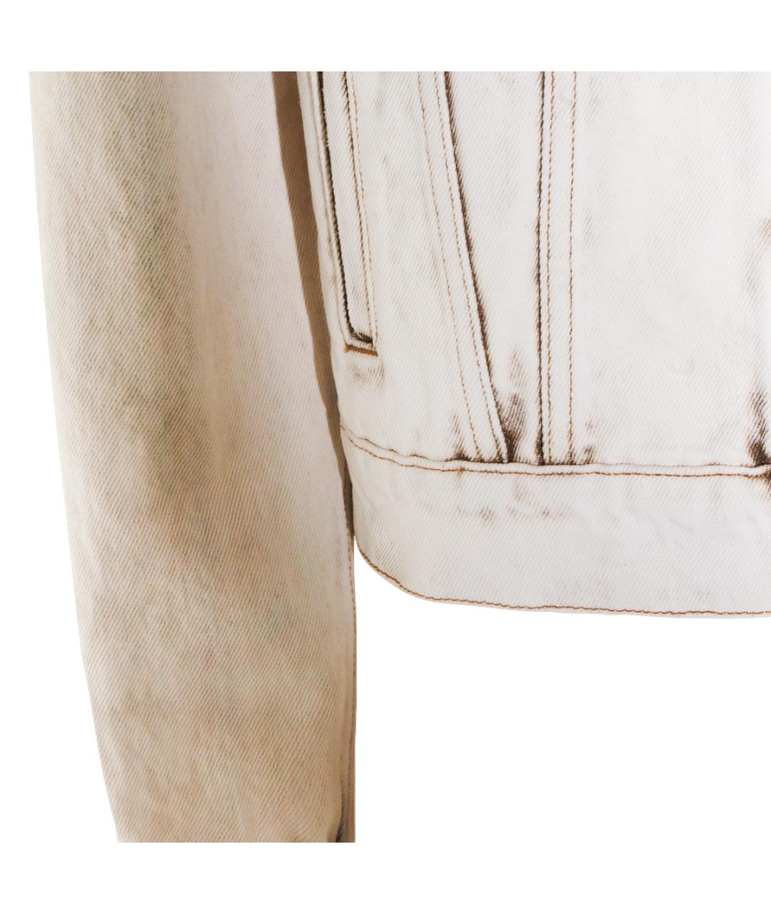 MIU MIU Белая хлопковая куртка, фото 4