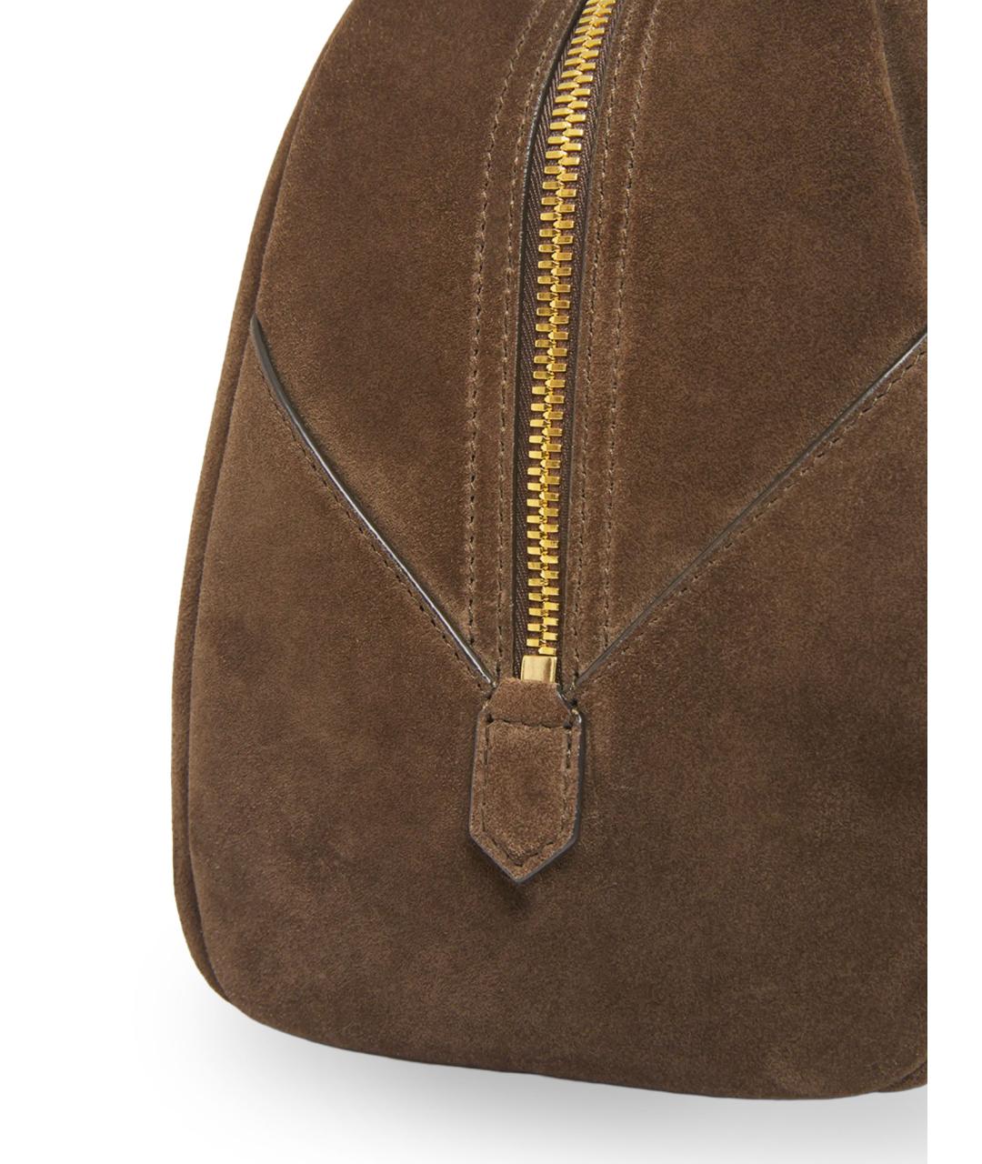 GIVENCHY Коричневая замшевая сумка тоут, фото 4