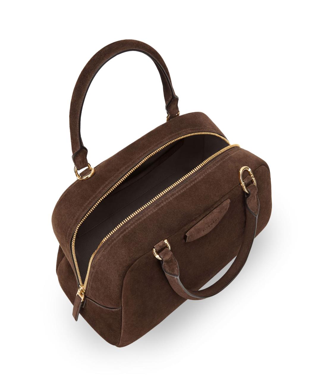 GIVENCHY Коричневая замшевая сумка тоут, фото 5