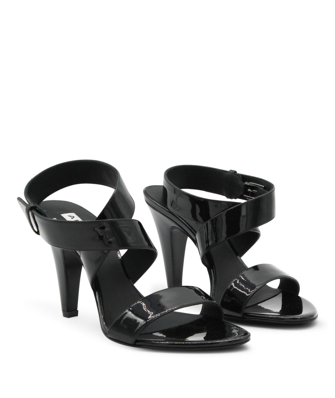 ALAIA Черные кожаные босоножки, фото 2