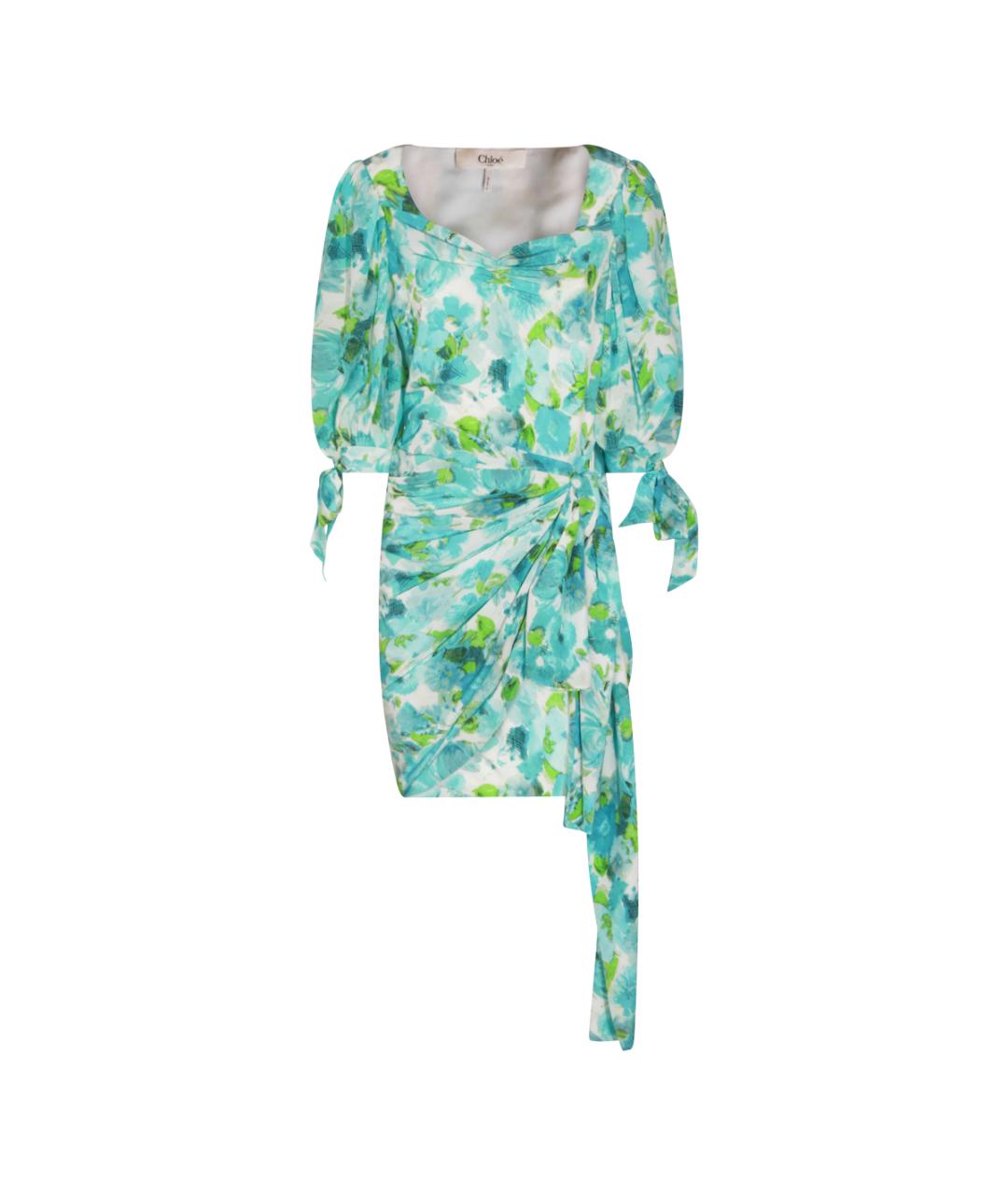 CHLOE Мульти шелковое платье, фото 1