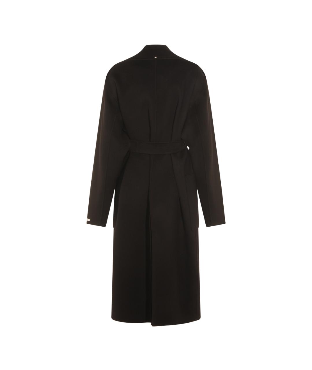 SPORTMAX Черное кашемировое пальто, фото 2