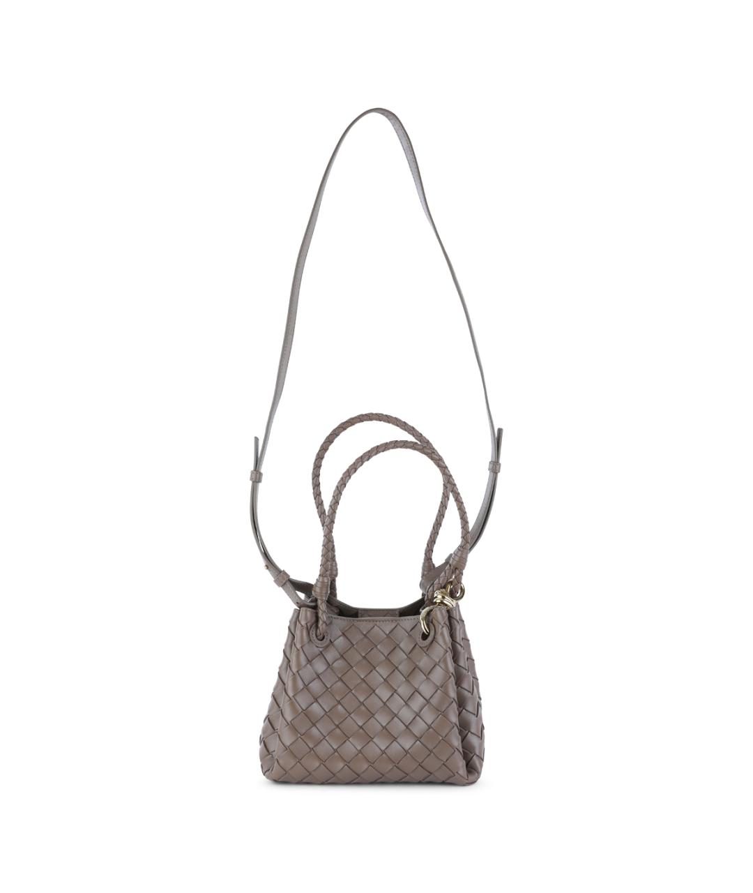 BOTTEGA VENETA Коричневая кожаная сумка тоут, фото 1