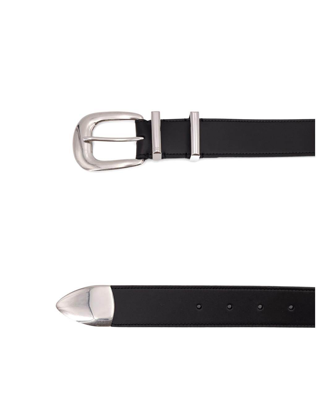 CELINE Черный кожаный ремень, фото 2