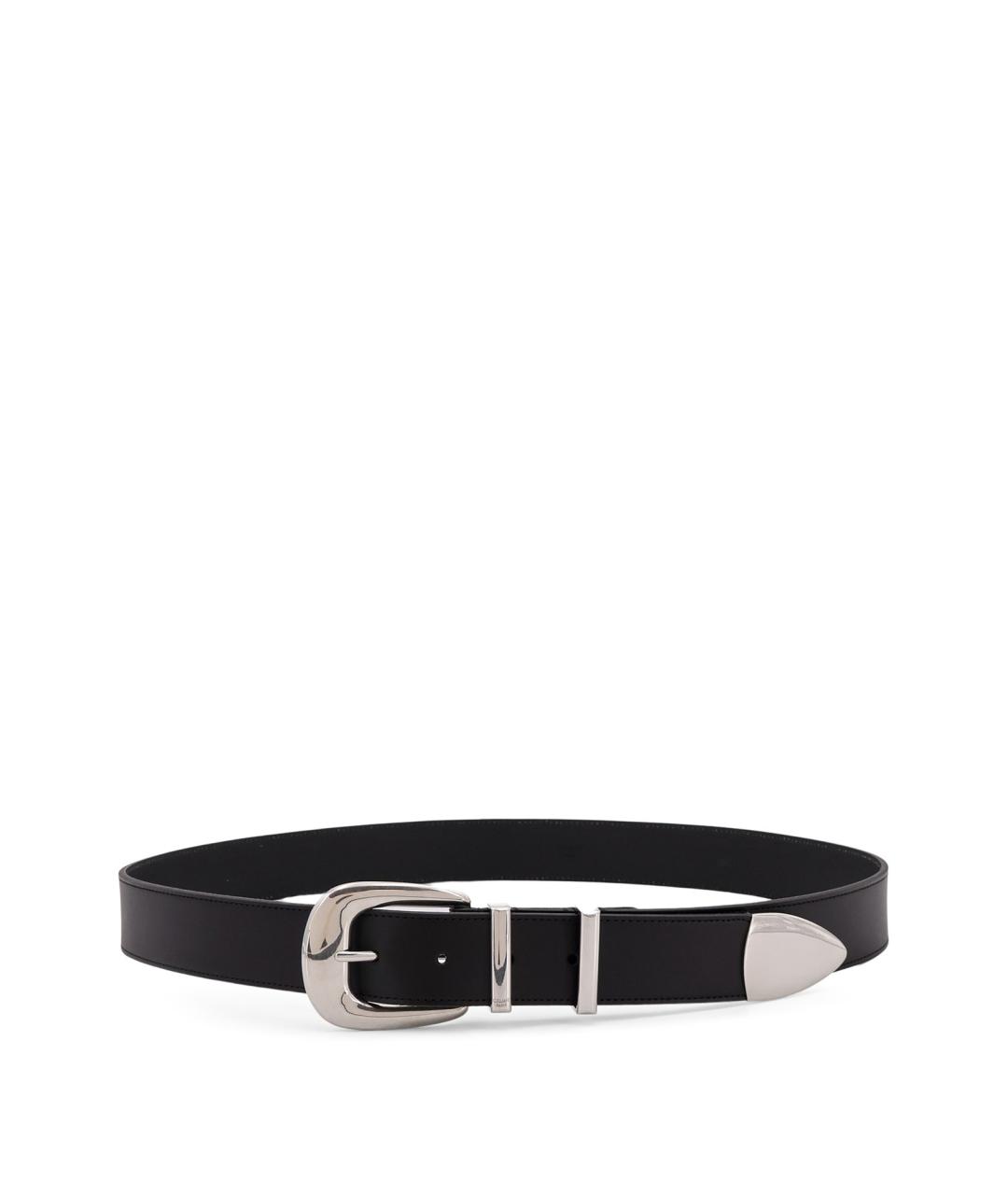 CELINE Черный кожаный ремень, фото 1