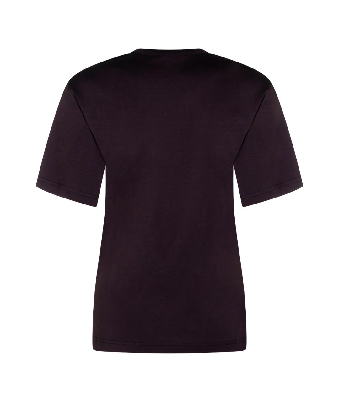 LEMAIRE Черная хлопковая футболка, фото 2