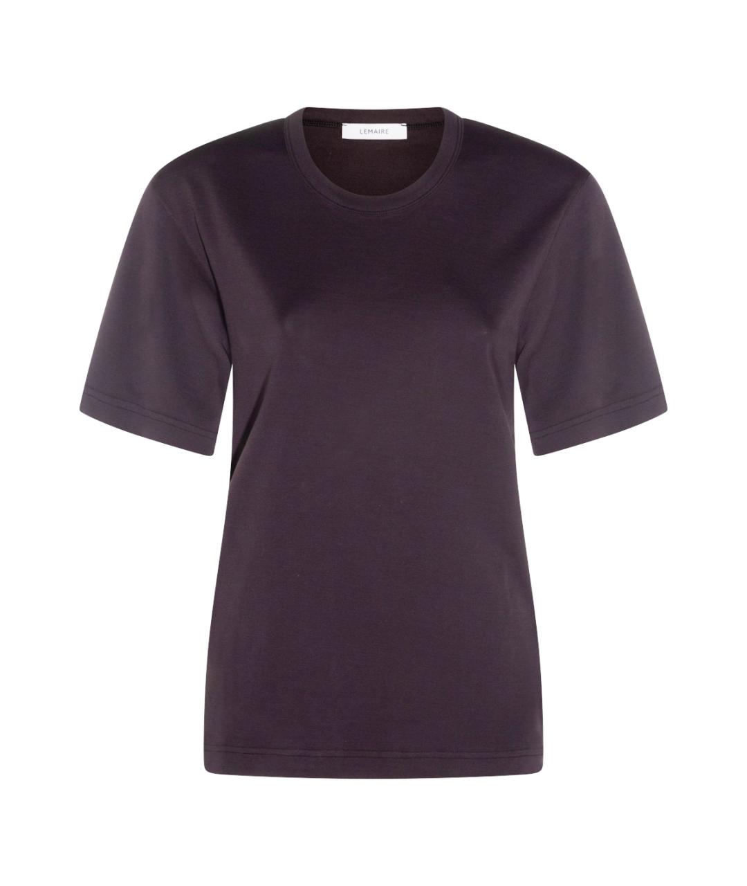 LEMAIRE Черная хлопковая футболка, фото 1