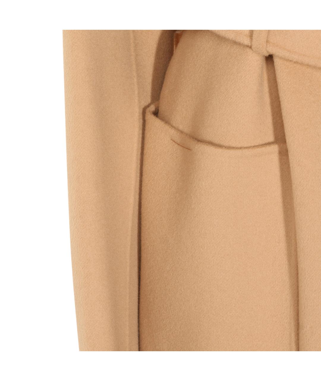 SPORTMAX Бежевое кашемировое пальто, фото 5