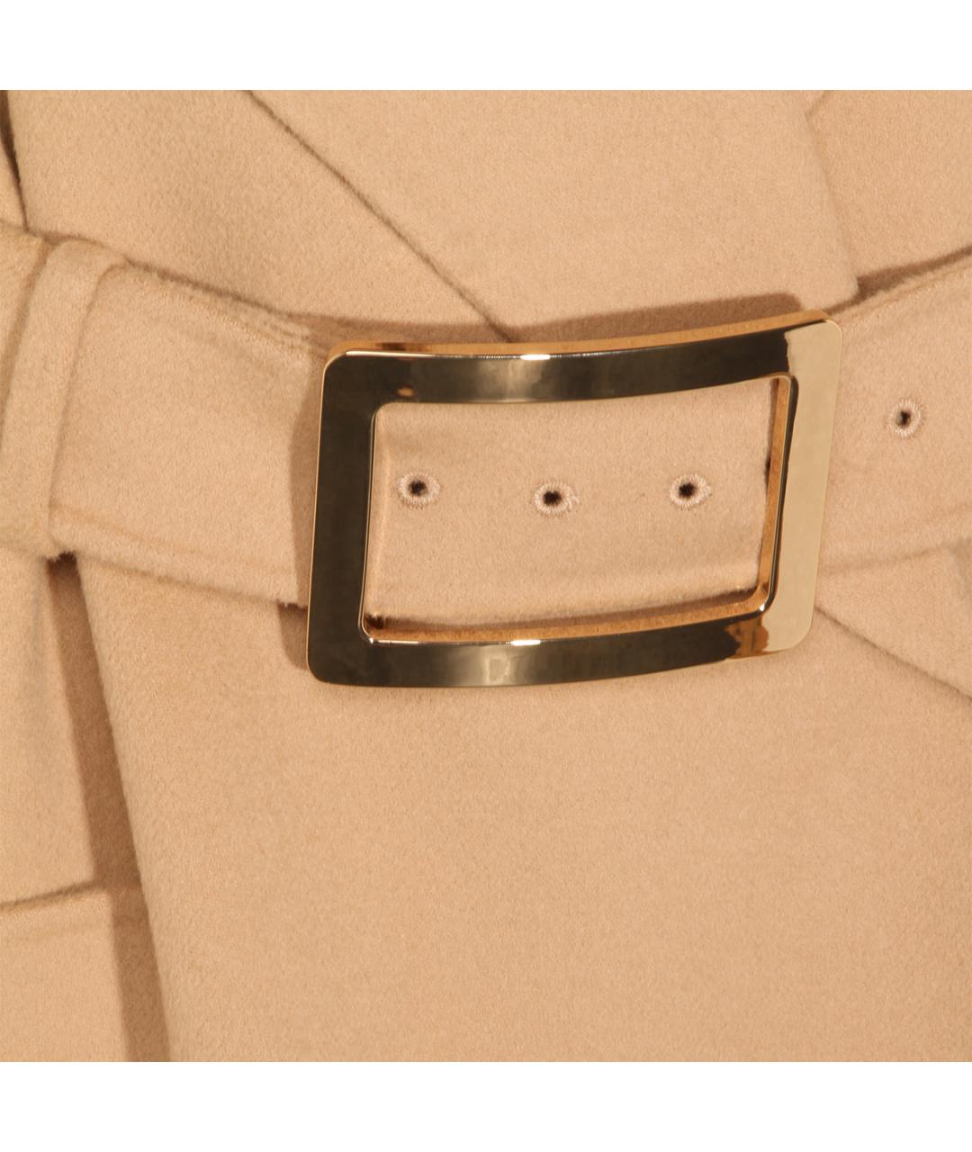 SPORTMAX Бежевое кашемировое пальто, фото 4