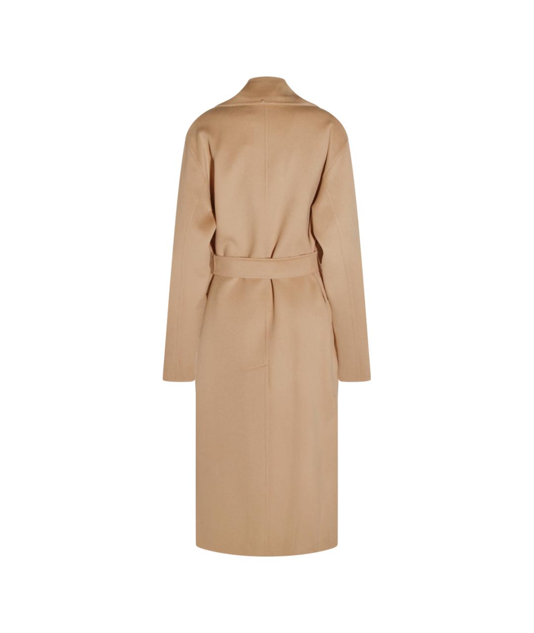 SPORTMAX Бежевое кашемировое пальто, фото 2