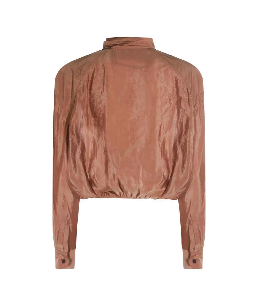 SAINT LAURENT Бежевая полиэстеровая блузы, фото 2
