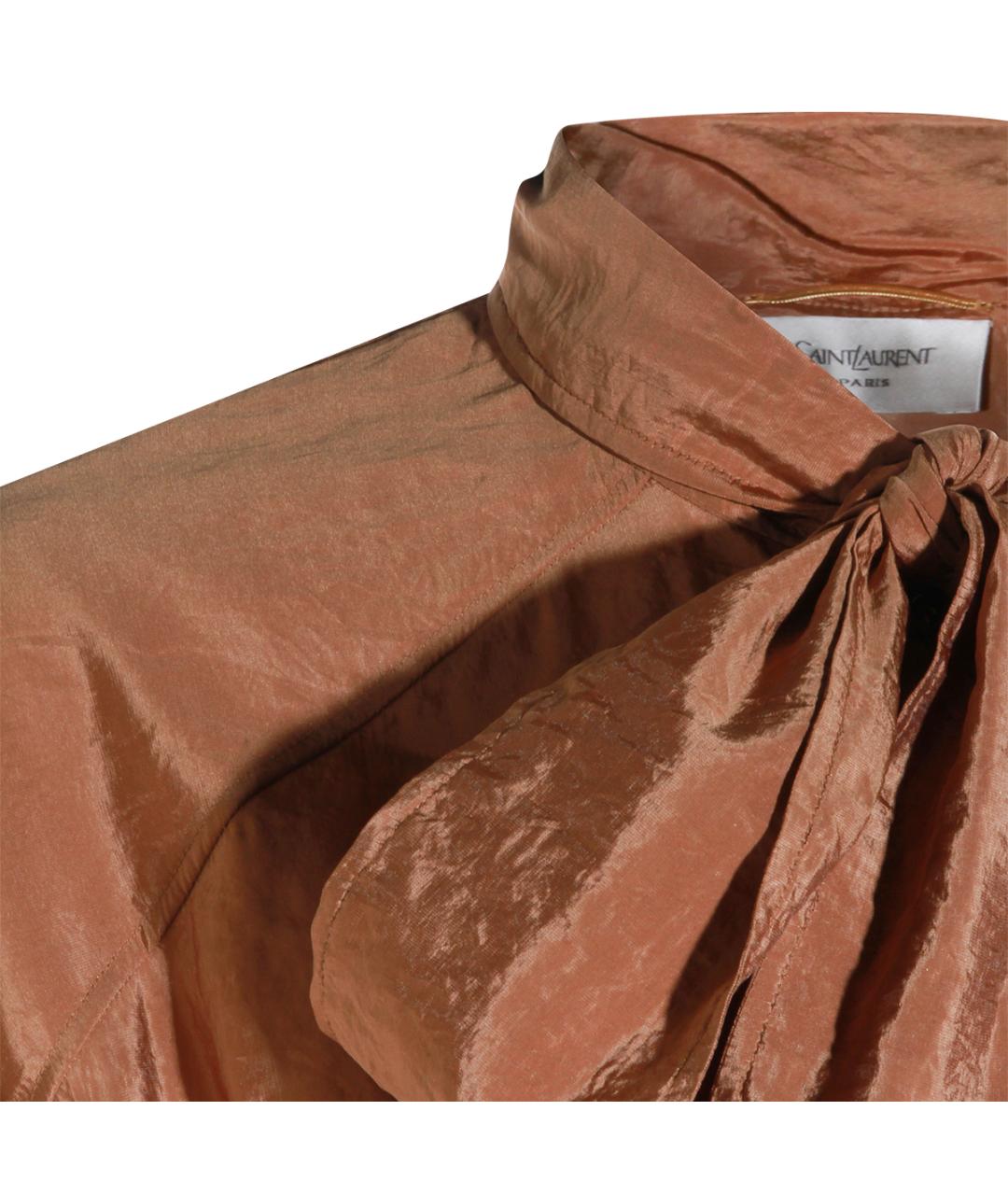 SAINT LAURENT Бежевая полиэстеровая блузы, фото 3
