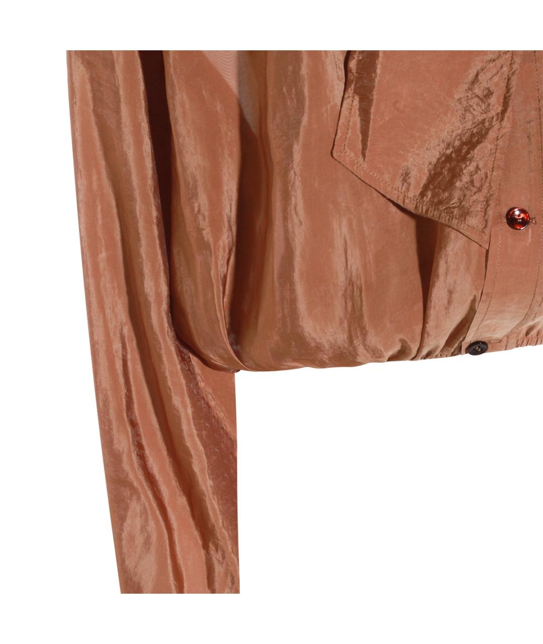 SAINT LAURENT Бежевая полиэстеровая блузы, фото 4