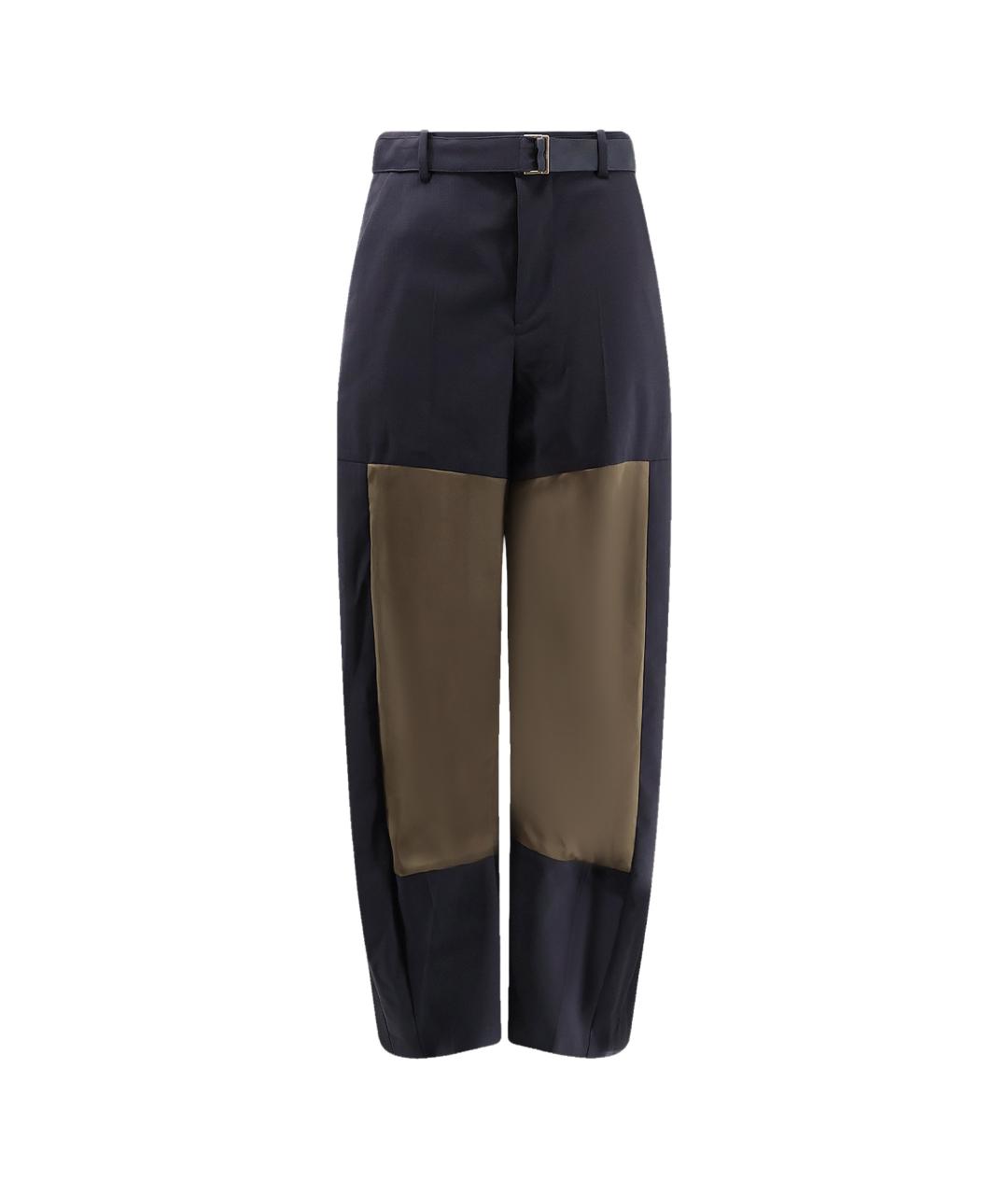 SACAI Мульти шерстяные брюки широкие, фото 4