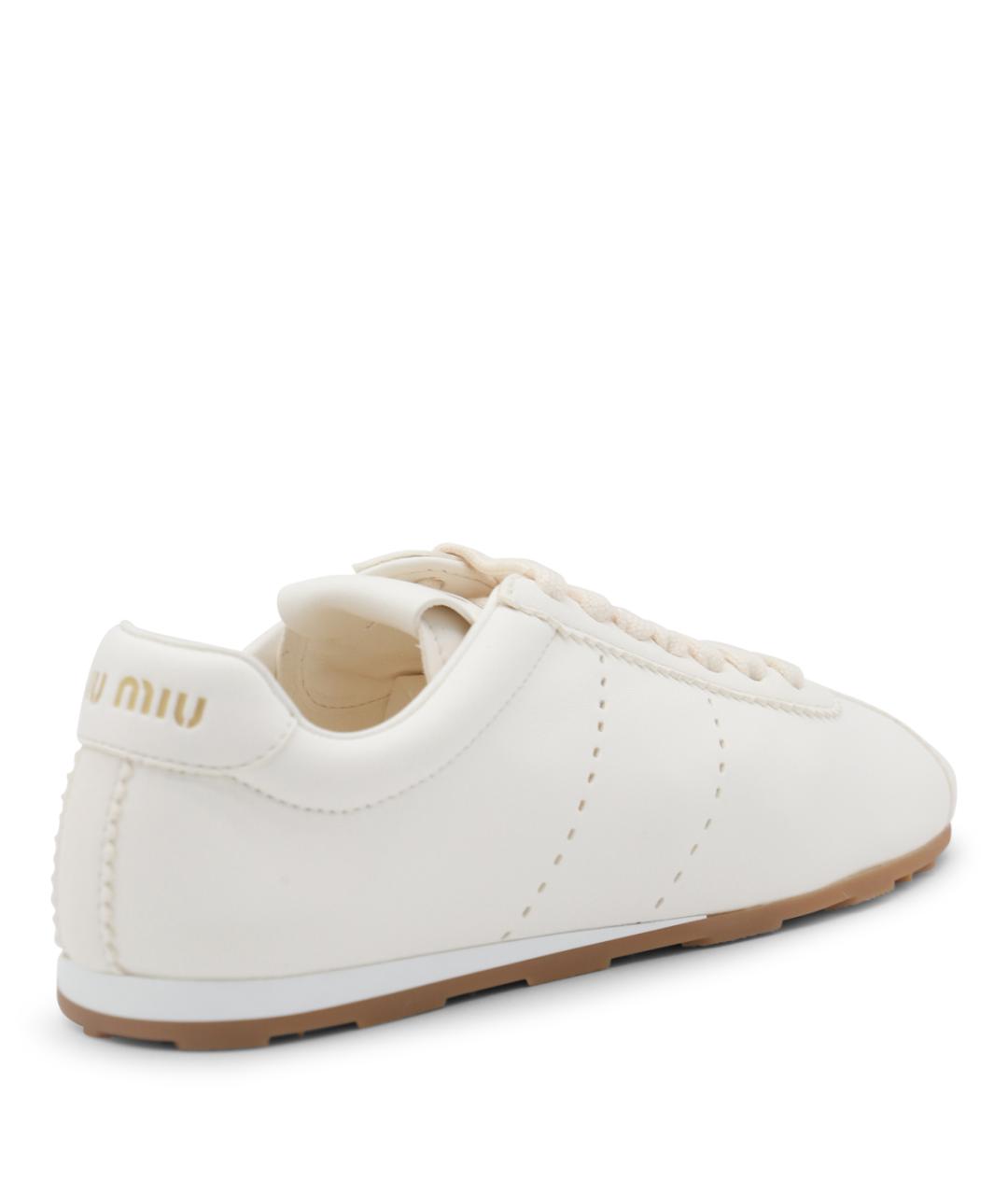 MIU MIU Бежевые кеды, фото 3