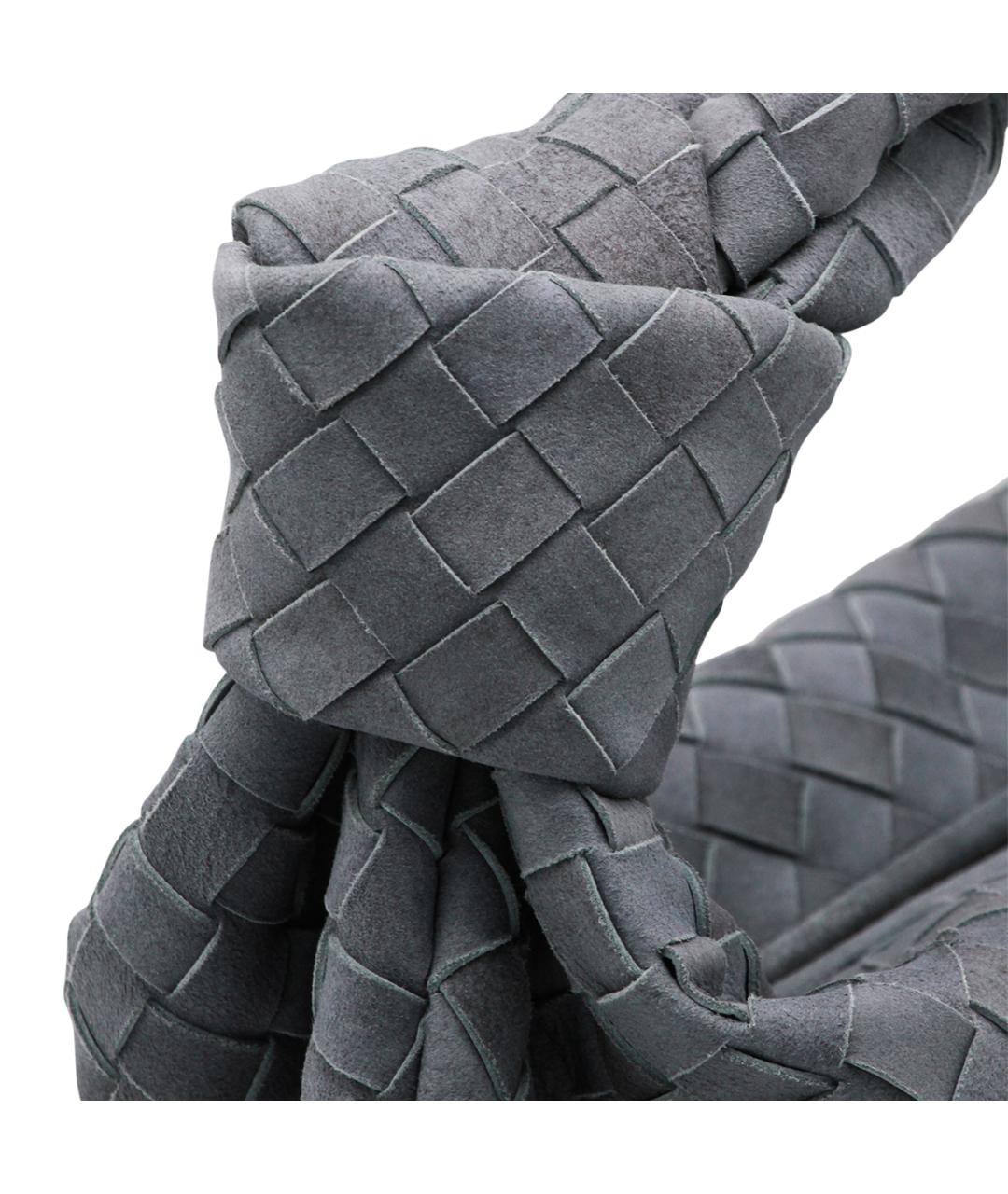 BOTTEGA VENETA Голубая замшевая сумка через плечо, фото 4