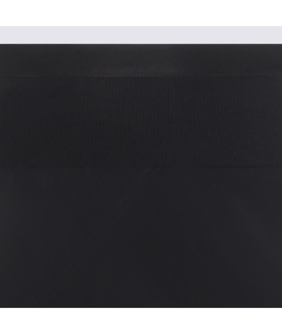 RICK OWENS Черная ацетатная юбка миди, фото 6