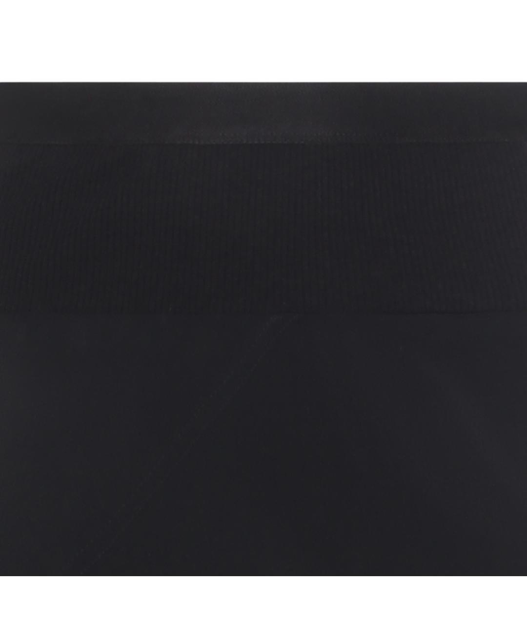 RICK OWENS Черная ацетатная юбка миди, фото 5