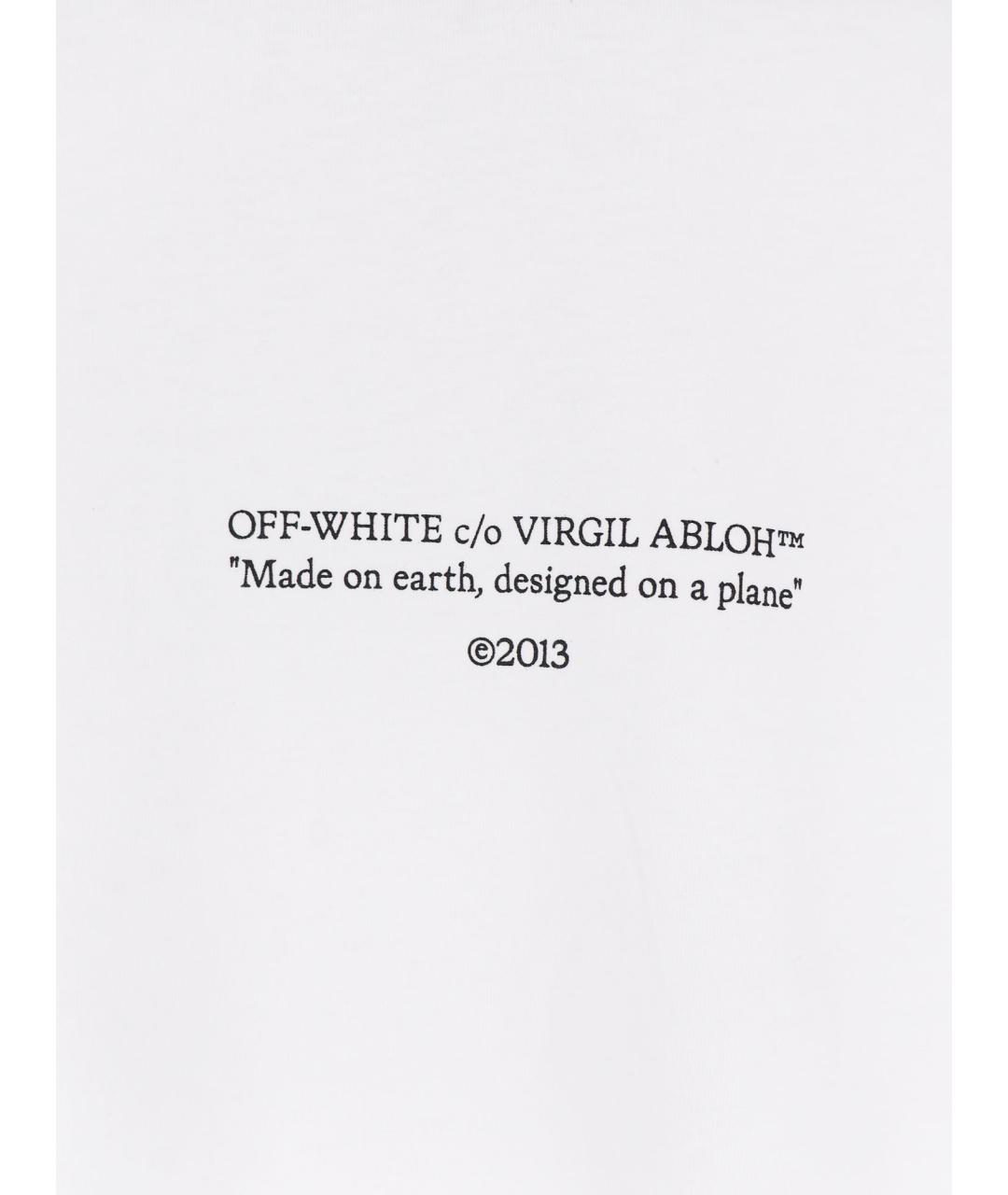 OFF-WHITE Белая футболка, фото 3