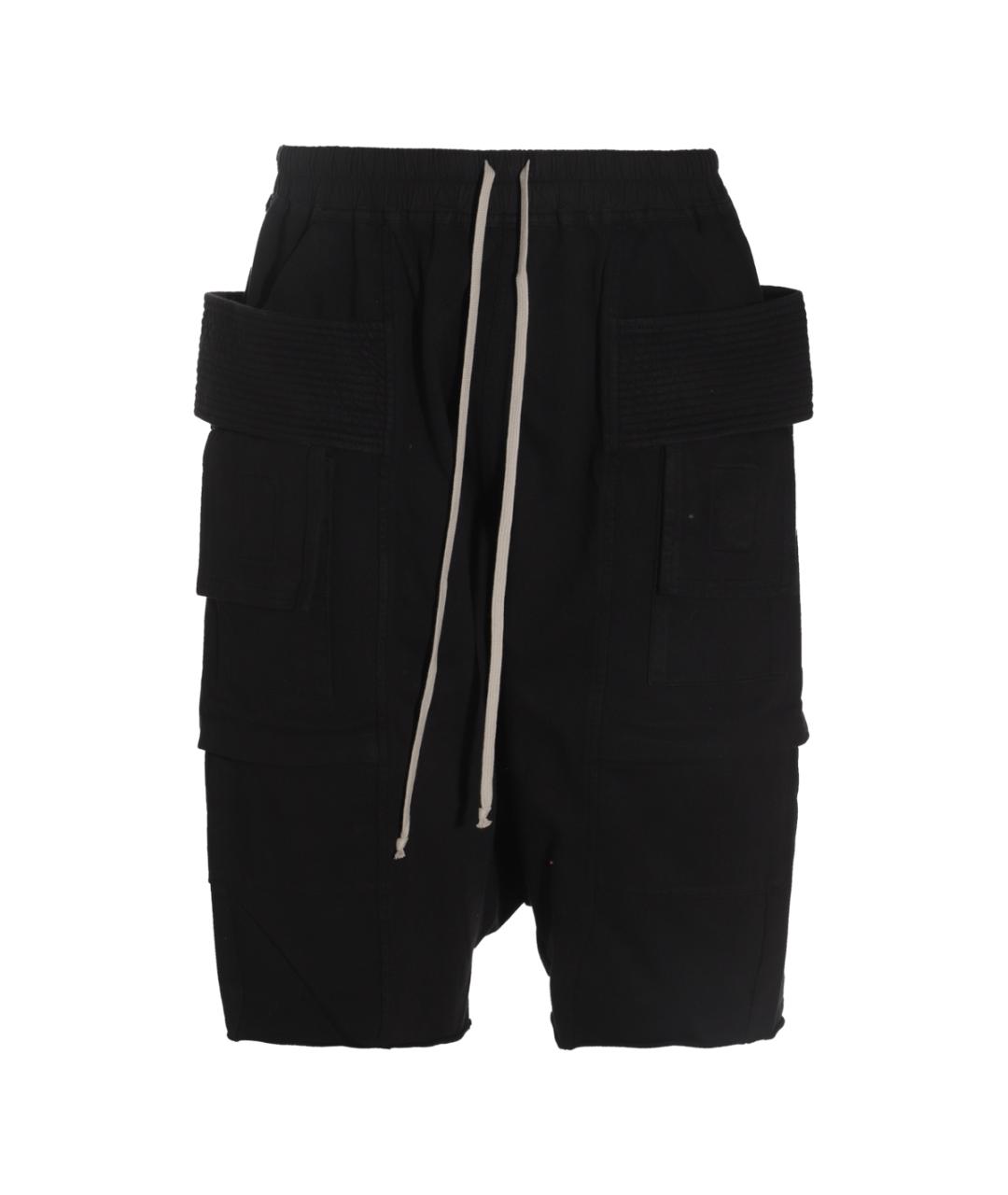 RICK OWENS DRKSHDW Черные хлопковые шорты, фото 1
