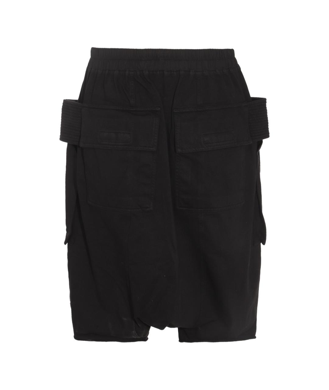 RICK OWENS DRKSHDW Черные хлопковые шорты, фото 2