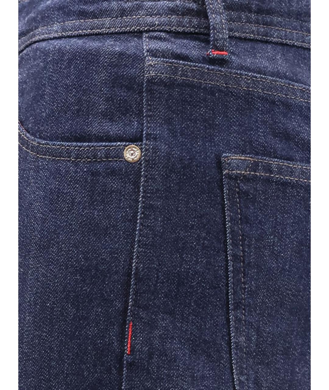 KITON Синие хлопковые джинсы скинни, фото 3