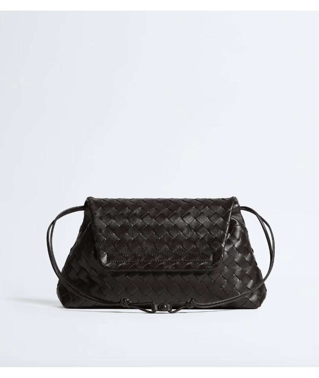 BOTTEGA VENETA Коричневая кожаная сумка через плечо, фото 5