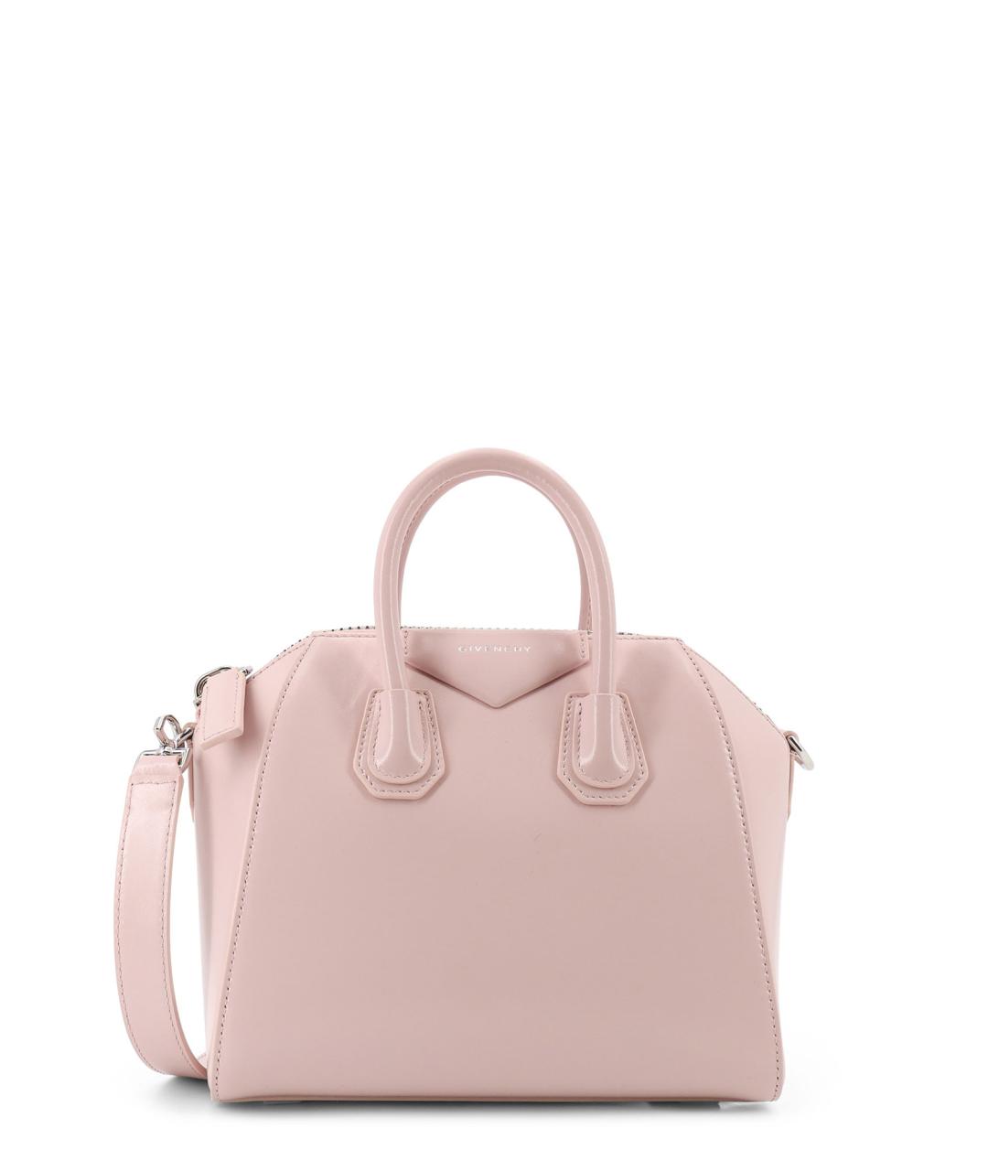 GIVENCHY Розовая кожаная сумка тоут, фото 1