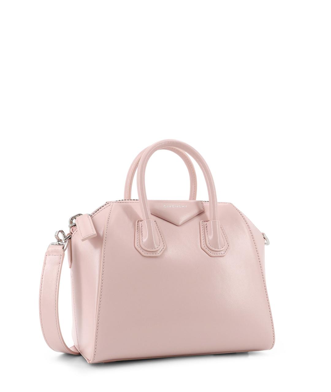 GIVENCHY Розовая кожаная сумка тоут, фото 3