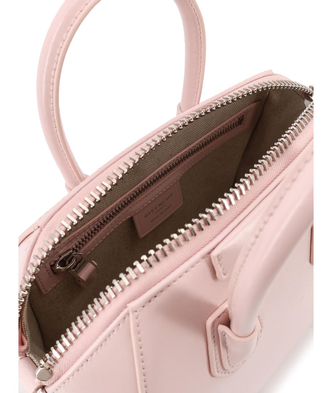 GIVENCHY Розовая кожаная сумка тоут, фото 4