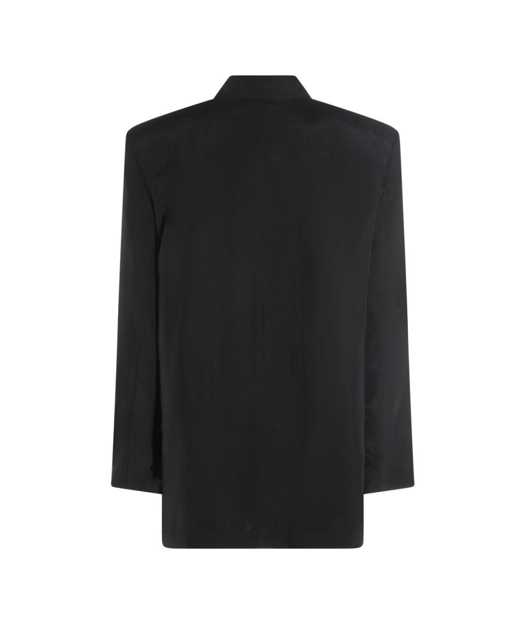 SAINT LAURENT Черный шелковый жакет/пиджак, фото 2