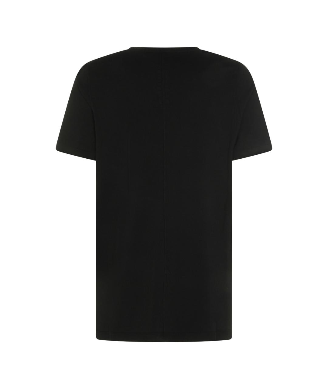RICK OWENS DRKSHDW Черная хлопковая футболка, фото 3