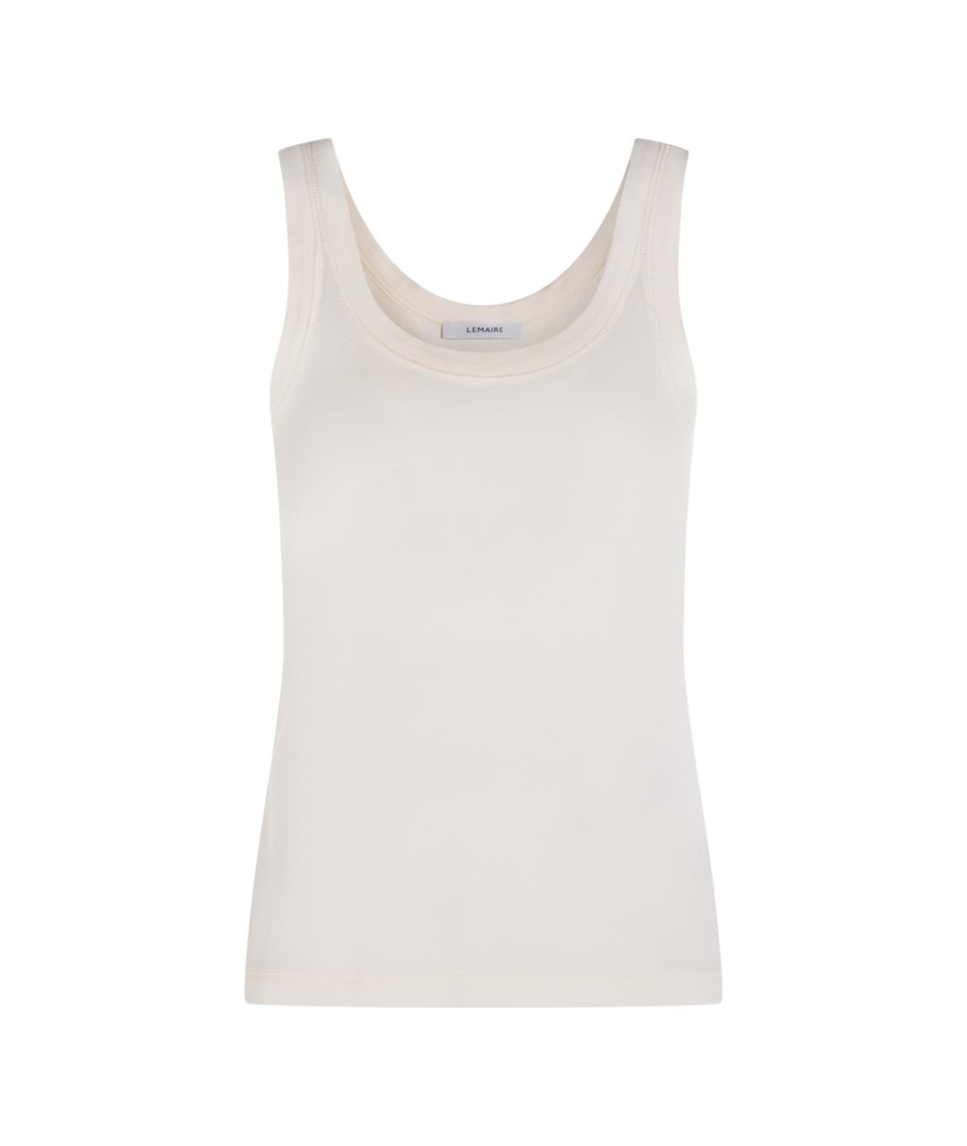 LEMAIRE Бежевая хлопковая майка, фото 1