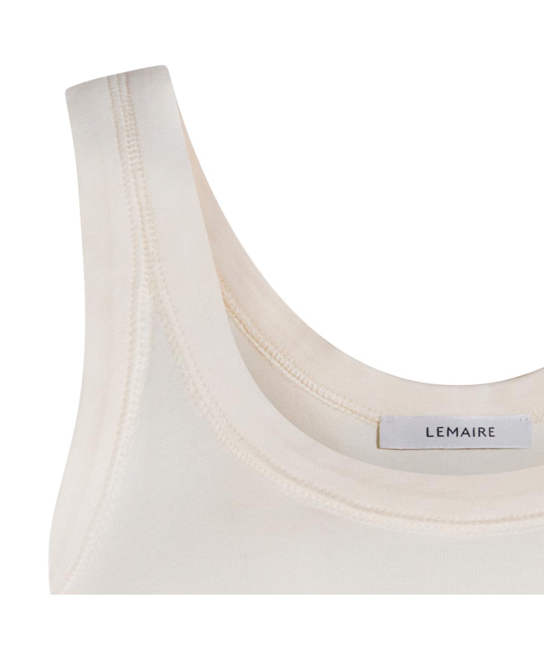 LEMAIRE Бежевая хлопковая майка, фото 3