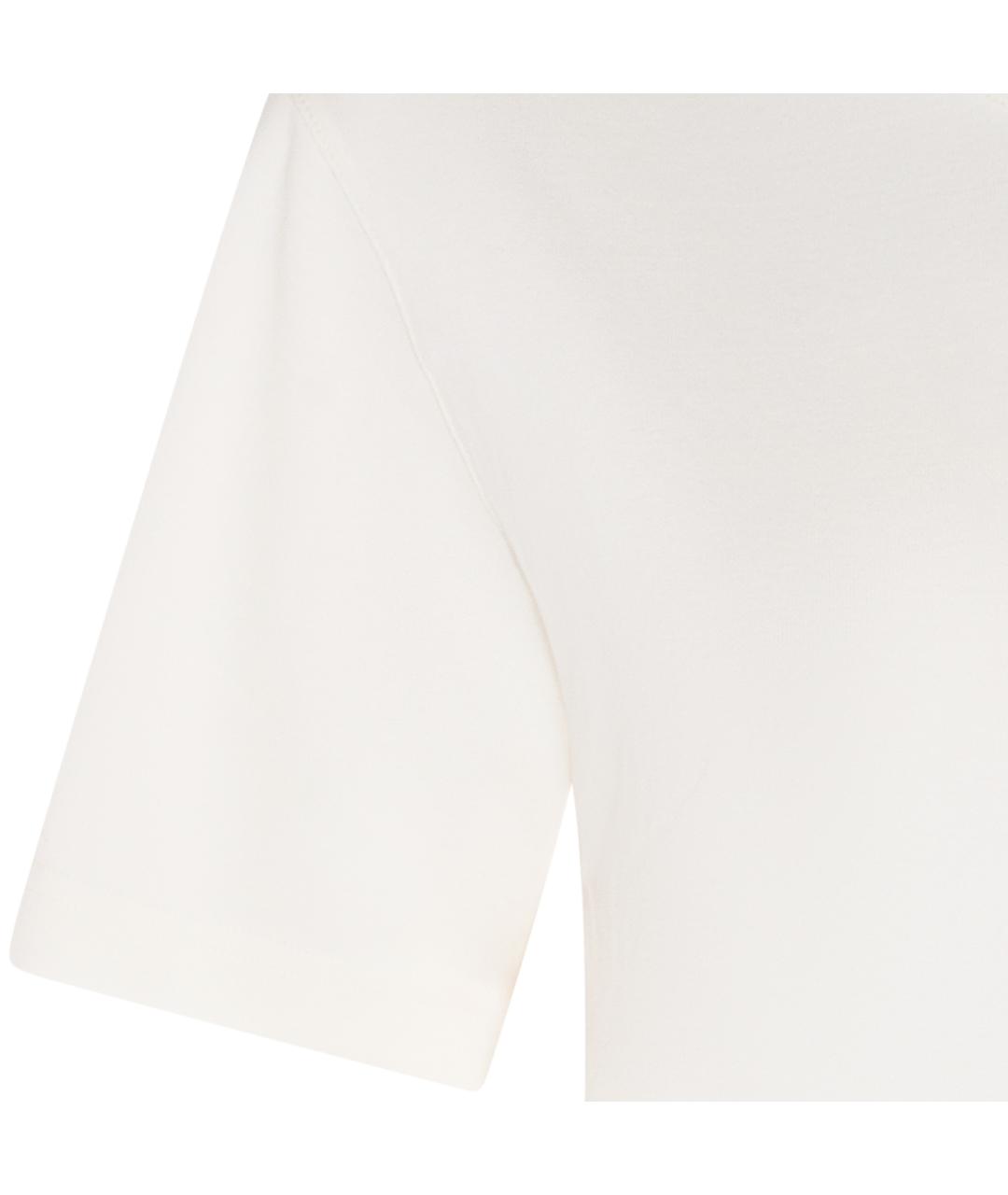 LEMAIRE Белая хлопковая футболка, фото 3