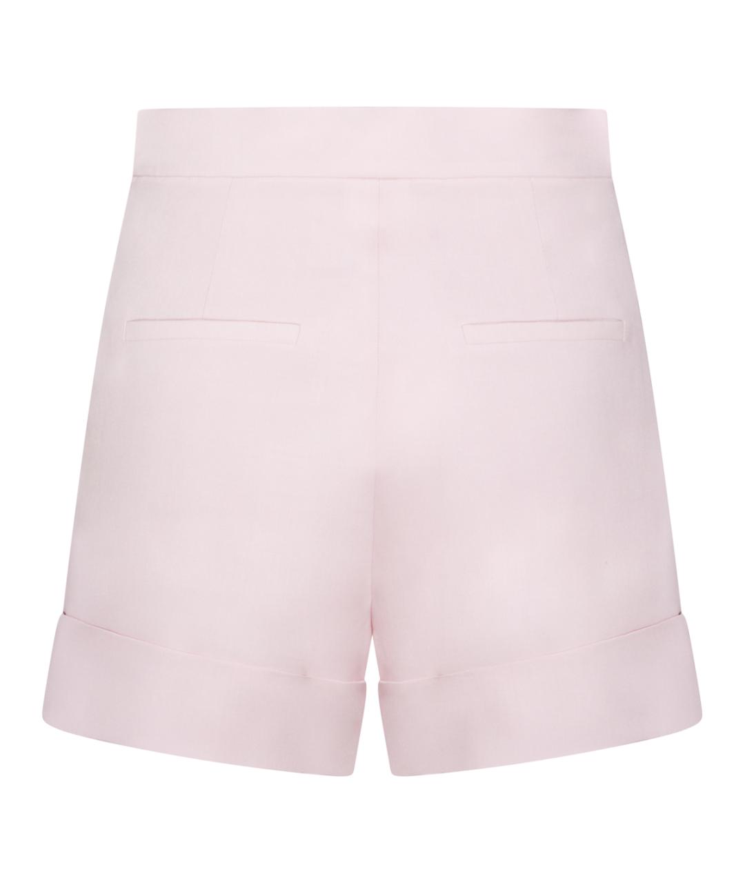 MAX MARA Розовые шерстяные шорты, фото 2