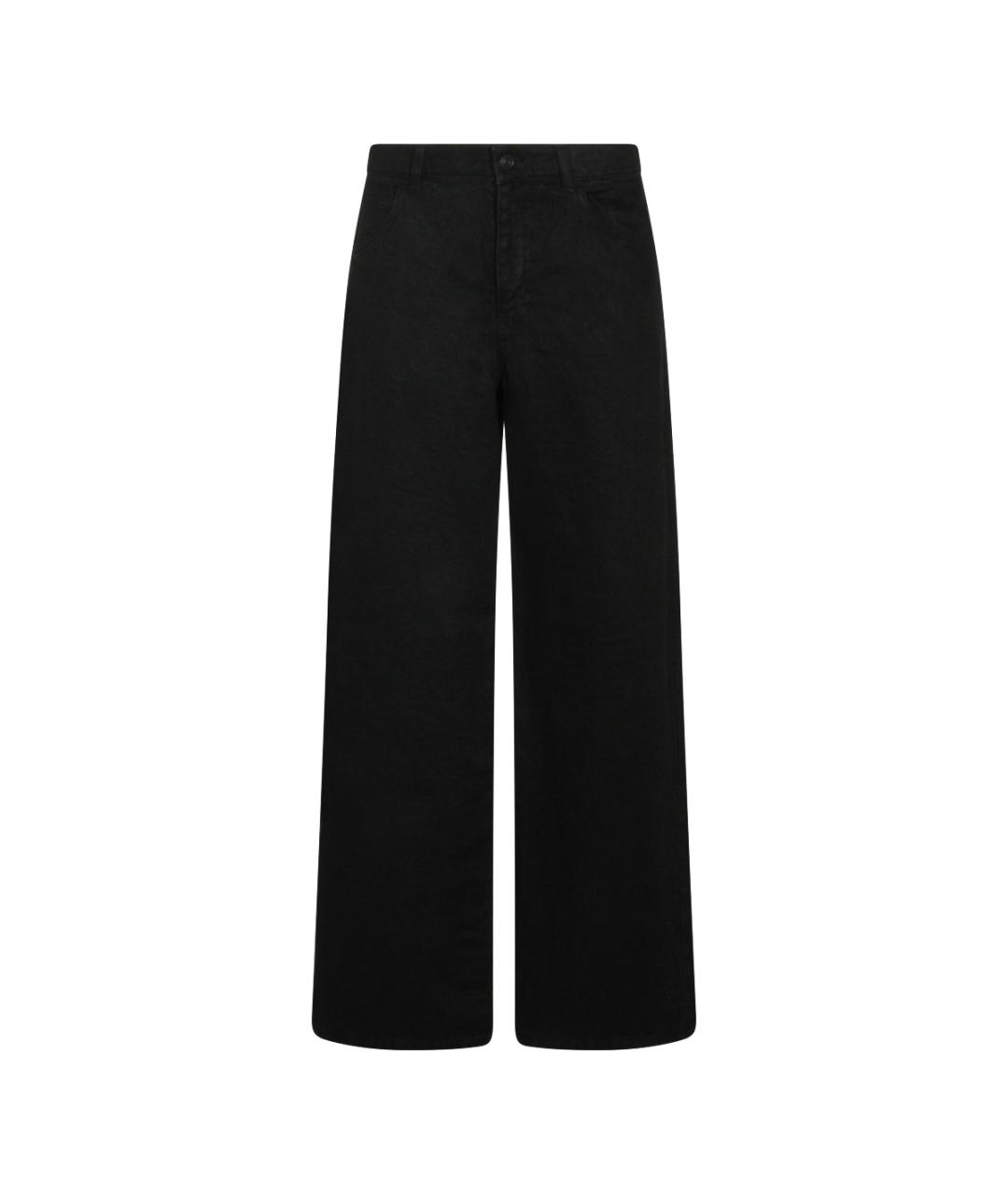 THE ROW Черные хлопковые прямые джинсы, фото 1