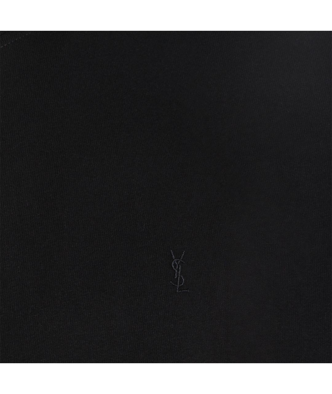 SAINT LAURENT Черная футболка, фото 3