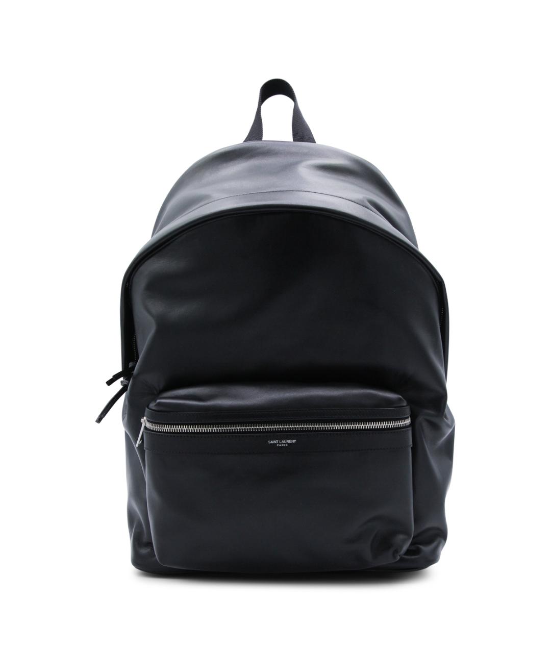 SAINT LAURENT Черный кожаный рюкзак, фото 1