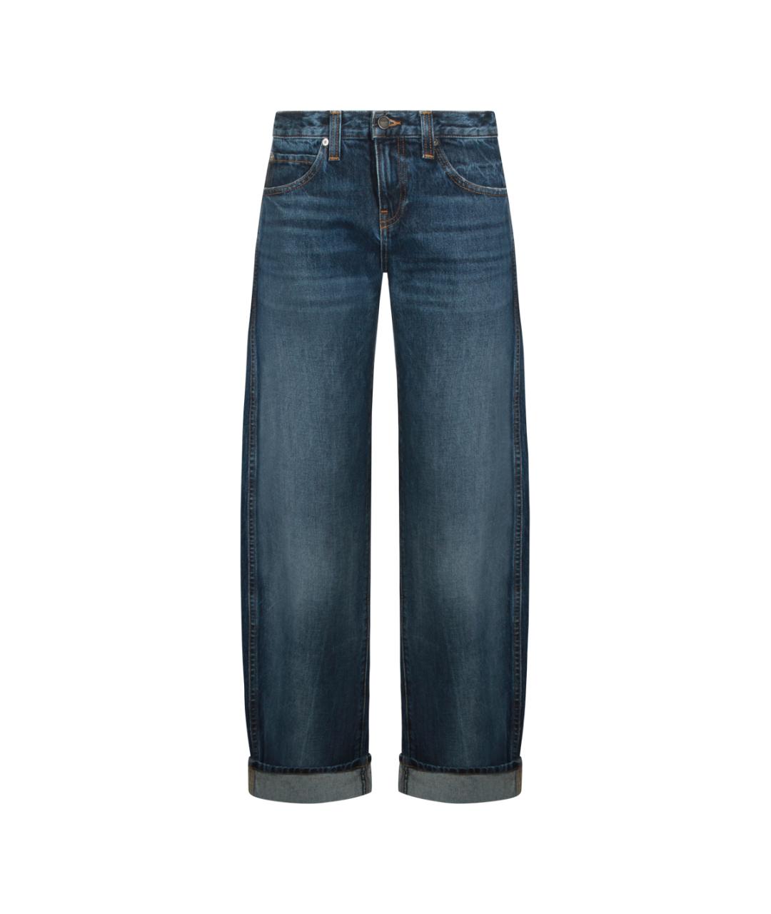 KHAITE Синие прямые джинсы, фото 1