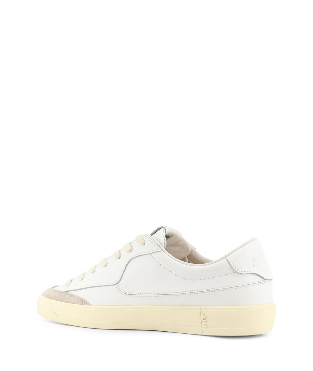 AUTRY Белые кожаные низкие кроссовки / кеды, фото 3