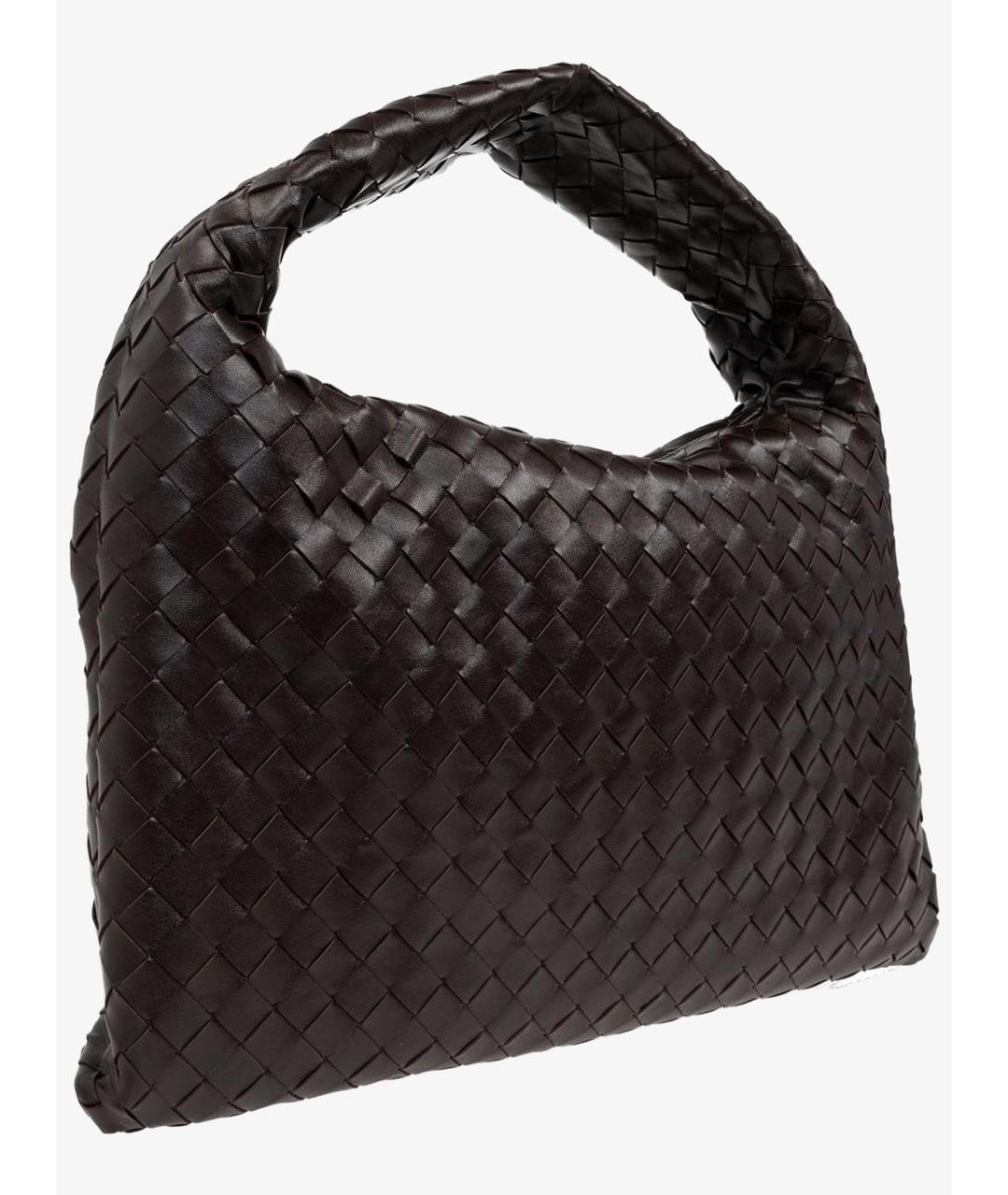 BOTTEGA VENETA Коричневая кожаная сумка через плечо, фото 3