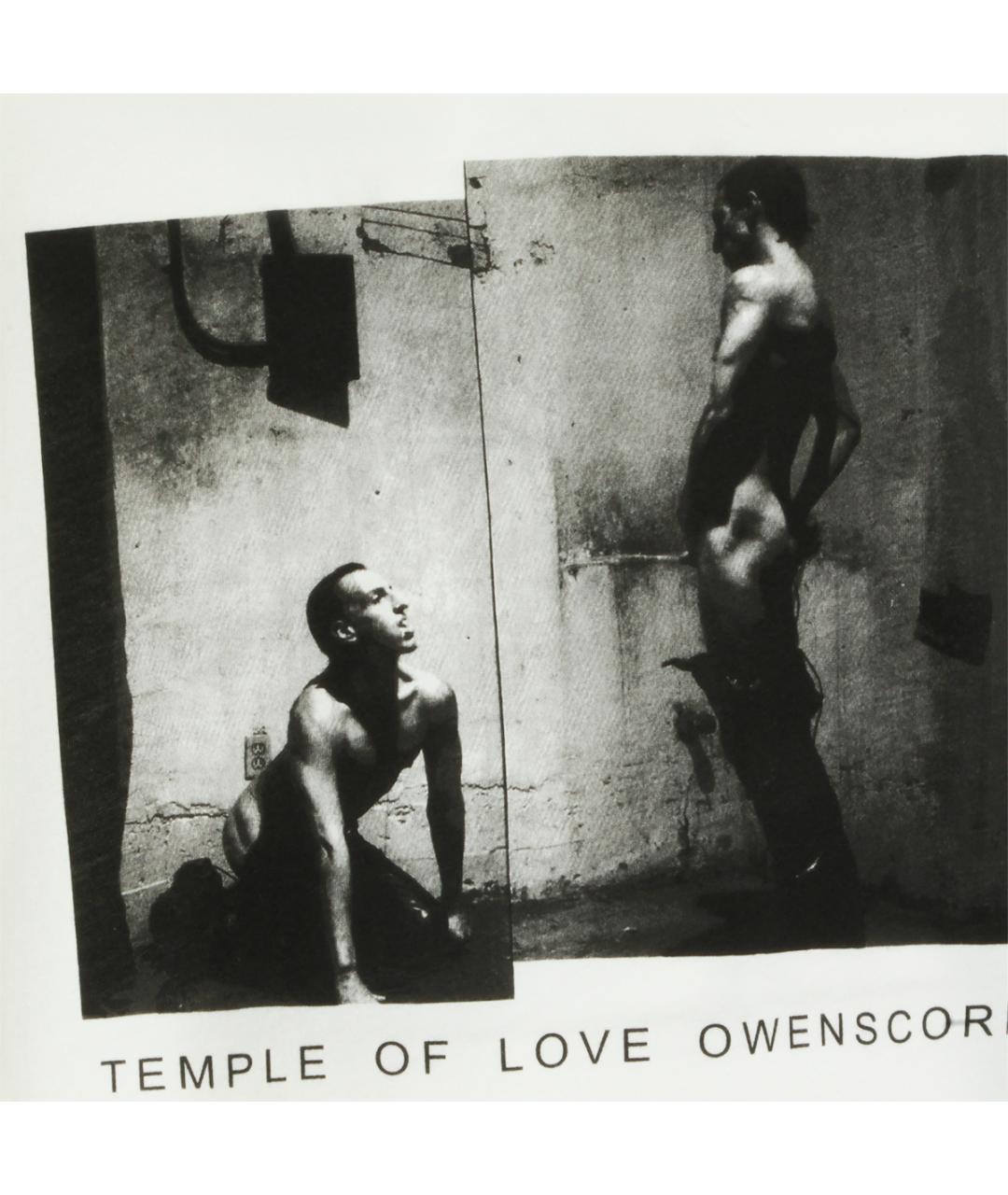 RICK OWENS DRKSHDW Белая хлопковая футболка, фото 3