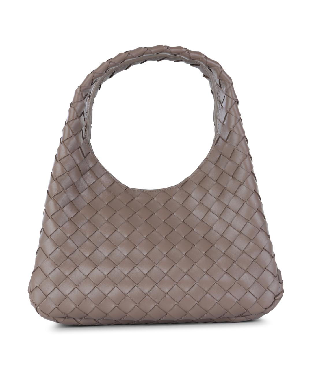 BOTTEGA VENETA Коричневая кожаная сумка тоут, фото 3